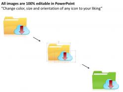 0115 cloud computing data upload and download icons ppt slide