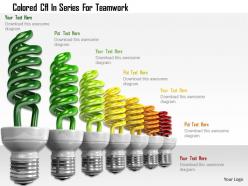 0115 colored cfl in series for teamwork image graphic for powerpoint