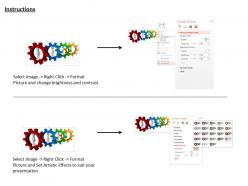 0115 colored gears and 3d men inside gears for process control ppt graphics icons