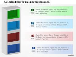 0115 colorful box for data representation powerpoint template