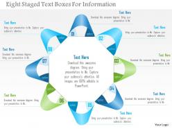 0115 eight staged text boxes for information powerpoint template