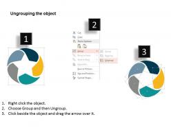 0115 five staged circular process for text representation powerpoint template