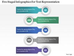 0115 five staged infographics for text representation powerpoint template