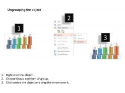 0115 five staged pencils diagram for data flow powerpoint template