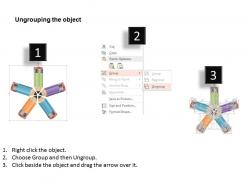 0115 five staged pencils diagram for data representation powerpoint template