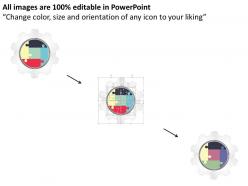 20342109 style division gearwheel 5 piece powerpoint presentation diagram infographic slide