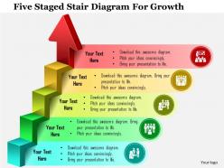 49822774 style concepts 1 growth 5 piece powerpoint presentation diagram infographic slide