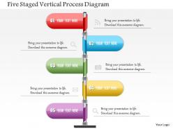 0115 five staged vertical process diagram powerpoint template