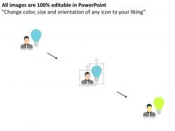 0115 four business men icons for idea generation powerpoint template