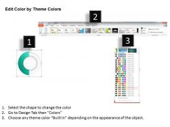 0115 four colorful pie charts for data representation powerpoint template