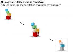 46965278 style layered cubes 4 piece powerpoint presentation diagram infographic slide