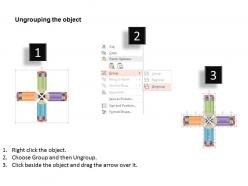0115 four pencils facing each other with text boxes powerpoint template
