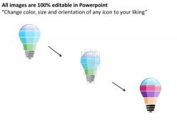 0115 four staged bulb graphics with idea concept powerpoint template