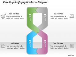 0115 four staged infographics arrow diagram powerpoint template