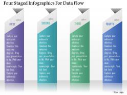 0115 four staged infographics for data flow powerpoint template