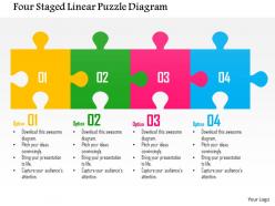 27180778 style puzzles linear 4 piece powerpoint presentation diagram infographic slide