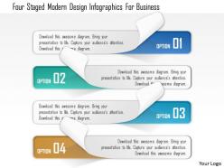 0115 four staged modern design infographics for business powerpoint template