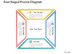 0115 Four Staged Process Diagram Powerpoint Template