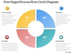 0115 four staged process flow circle diagram powerpoint template