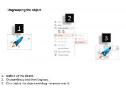 0115 four staged rocket diagram powerpoint template