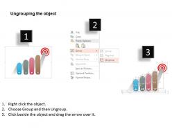 0115 four staged sequential target bar graph powerpoint template
