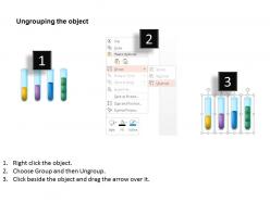 0115 four staged test tubes for chemistry powerpoint template