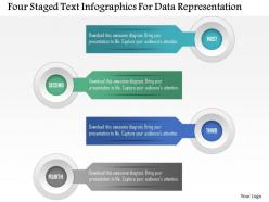 0115 four staged text infographics for data representation powerpoint template