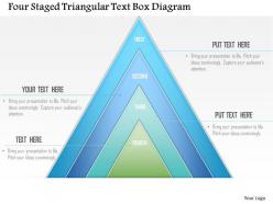0115 four staged triangular text box diagram powerpoint template