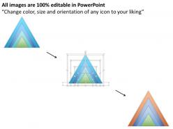 0115 four staged triangular text box diagram powerpoint template