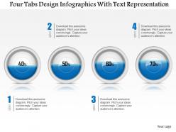 0115 four tabs design infographics with text representation powerpoint template
