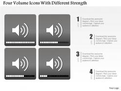 0115 four volume icons with different strength powerpoint template