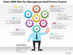 0115 gears with man for management and process control powerpoint template