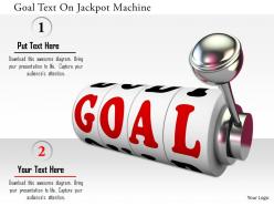 0115 goal text on jackpot machine image graphics for powerpoint