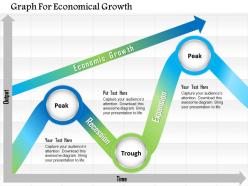 0115 graph for economical growth powerpoint template