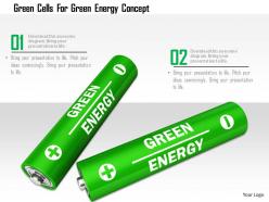 0115 Green Cells For Green Energy Concept Image Graphic For Powerpoint
