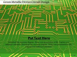 0115 green metallic device circuit design image graphics for powerpoint