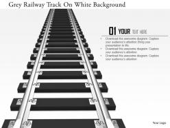0115 grey railway track on white background image graphics for powerpoint