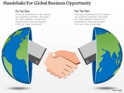 0115 handshake for global business opportunity powerpoint template