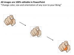 0115 human finger pointing for change powerpoint template