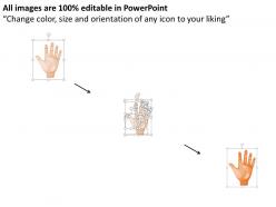 0115 human hand graphics with timeline concept powerpoint template
