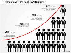 0115 Human Icon Bar Graph For Business Powerpoint Template