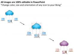 12821668 style technology 1 cloud 1 piece powerpoint presentation diagram infographic slide