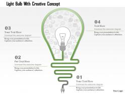 0115 light bulb with creative concept powerpoint template