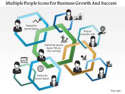 0115 multiple people icons for business growth and success powerpoint template