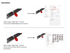 0115 red gear leading black gears image graphic for powerpoint