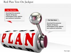 0115 red plan text on jackpot image graphics for powerpoint