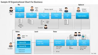 0115 sample of organizational chart for business powerpoint template