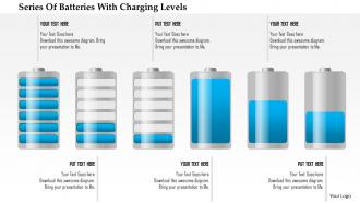 0115 series of batteries with charging levels powerpoint template