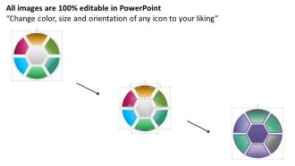 0115 six staged circle process for data representation powerpoint template