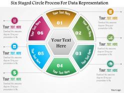 0115 six staged circle process for data representation powerpoint template